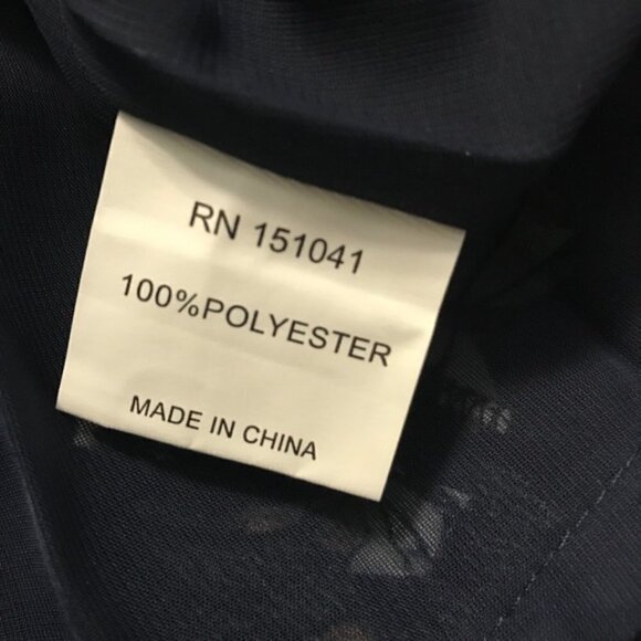 Few Moda New York Navy Floral Dress Size small new with tags #109 - Picture 7 of 8